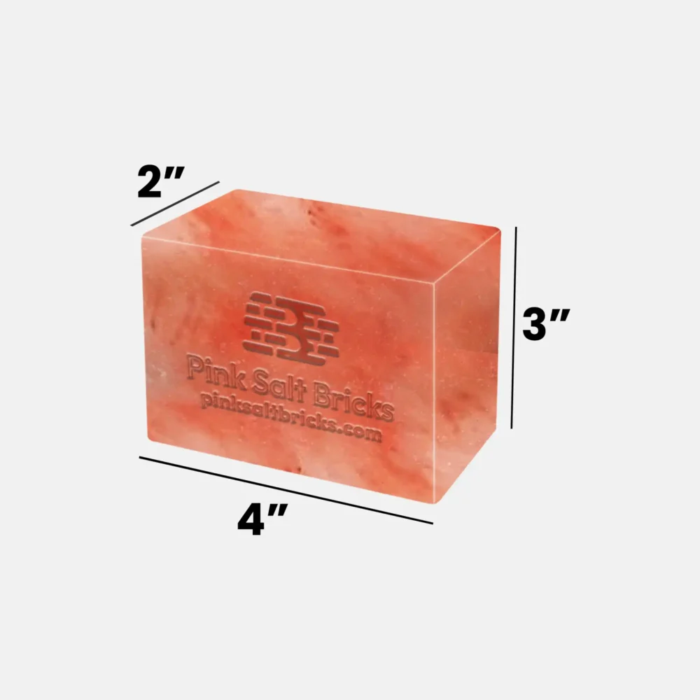 Himalayan Pink Salt Blocks - 4"(L) x 3"(W) x 2"(H)