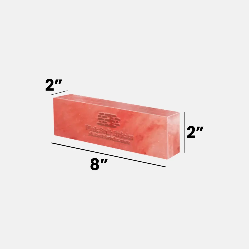 Himalayan Pink Salt Bricks 8"(L) x 2"(W) x 2"(H).