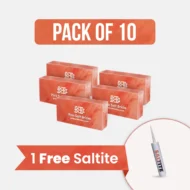Himalayan Salt Bricks 8" x 4" x 2" Pack of 10 With Free Saltite