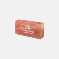 Himalayan Pink Salt Brick 8" x 4" x 2" - One Side Natural