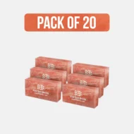 Himalayan Salt Bricks 8" x 4" x 2" One Side Natural - Pack of 20